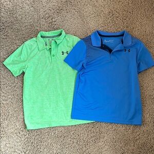 Under Armour Kids Polo Shirt Set - Green & Blue